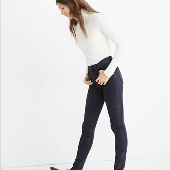 Madewell 10" High-Rise Skinny Jeans Eclipse Wash - Picture 4 of 13